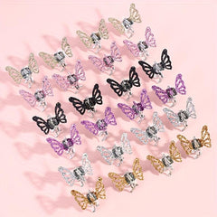 Y2K Mini Hair Claw Glitter Sequin Hair Claw Clip for Side Hair Sweet Hair Claw