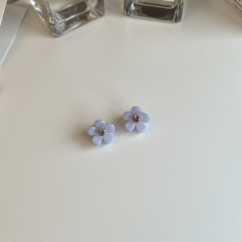 Mini Flower Rhinestone Hair Claw Shark Claw Braid Hair Clip