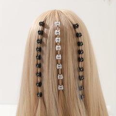 100pcs Mini Hair Claw Flower Shape Braid Hair Clip Accessories