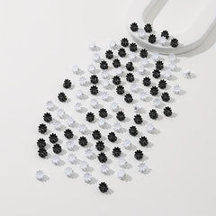 100pcs Mini Hair Claw Flower Shape Braid Hair Clip Accessories