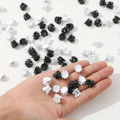 100pcs Mini Hair Claw Flower Shape Braid Hair Clip Accessories