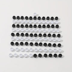 100pcs Mini Hair Claw Flower Shape Braid Hair Clip Accessories
