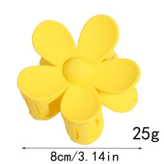 8pcs Hair Claw Flower Shark Claw Mini Hair Clip Ponytail Holder Hair Accessories