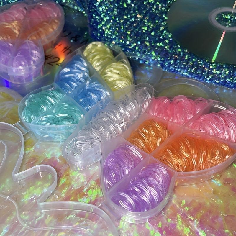 1000pcs 7 Hair Tie Mini Hair Band For Girls Children Y2k Hair Styling Disposable
