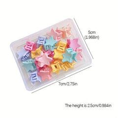 20PCS Mini Hair Claw Girls Shark Claw Hair Accessories For Girls