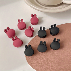 Mini Rabbit Shaped Hair Claw Clip Frosted Hair Claw Style Shark Clip
