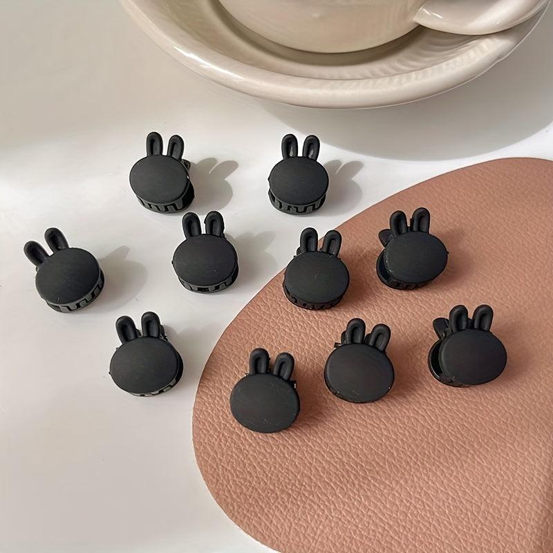 Mini Rabbit Shaped Hair Claw Clip Frosted Hair Claw Style Shark Clip