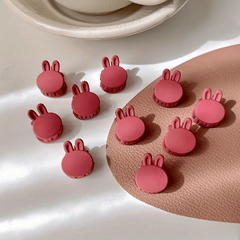 Mini Rabbit Shaped Hair Claw Clip Frosted Hair Claw Style Shark Clip