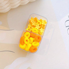 48pcs Baby Girls Flower Hair Claw Clip & Elastic Ponytail Hair Accessories Set