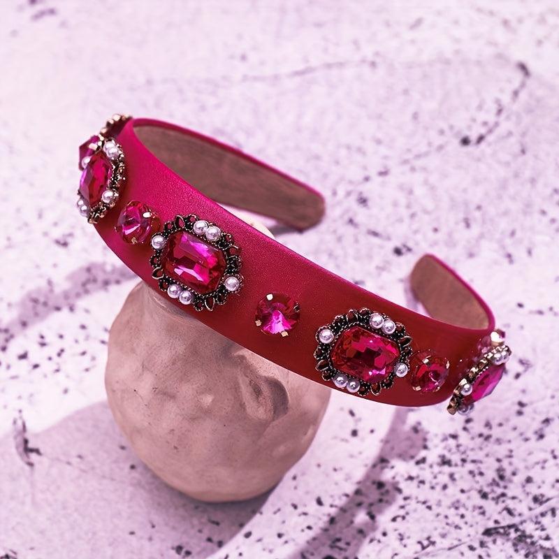 Faux Pearl Crystal Head Band Hair Accessories Head Jewelry