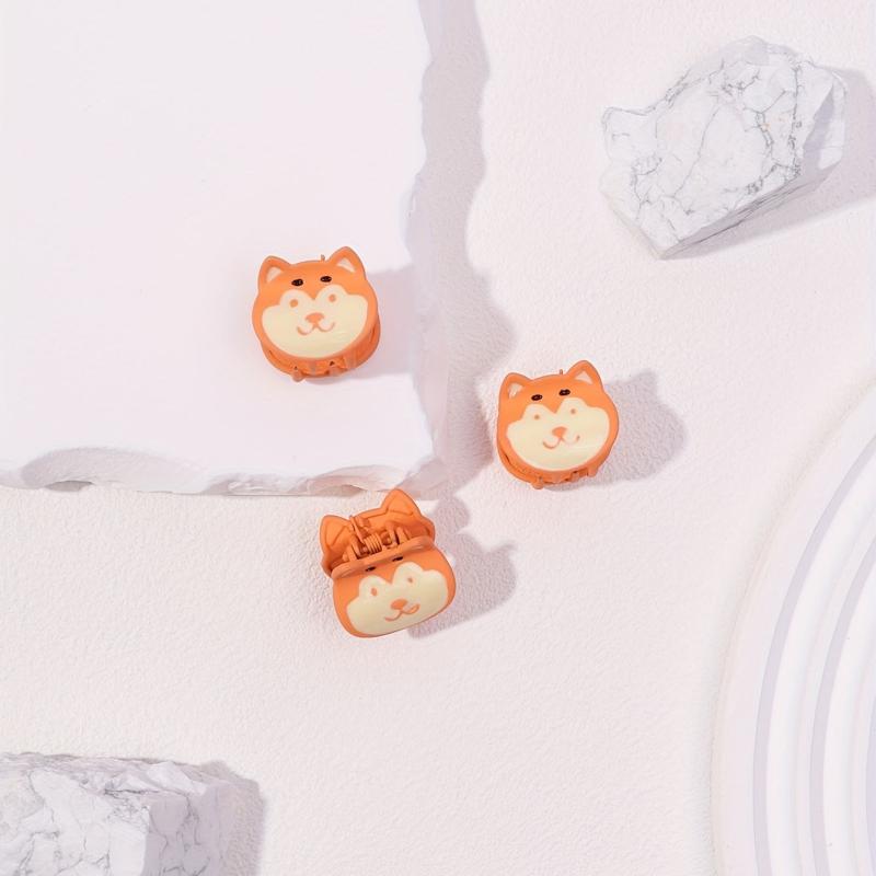 3pcs Mini Dog Hair Claw Clip Cartoon Decor Non-slip Sweet Hair Claw