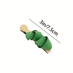 5pcs Funny Food Hair Clip Cartoon Lotus Root Corn Mushroom Duck Billed Clip