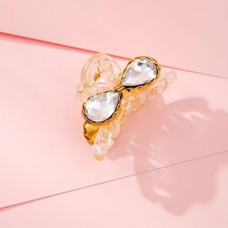 Crystal Hair Claw Transparent Shark Claw Ponytail Holder Hair Accessories