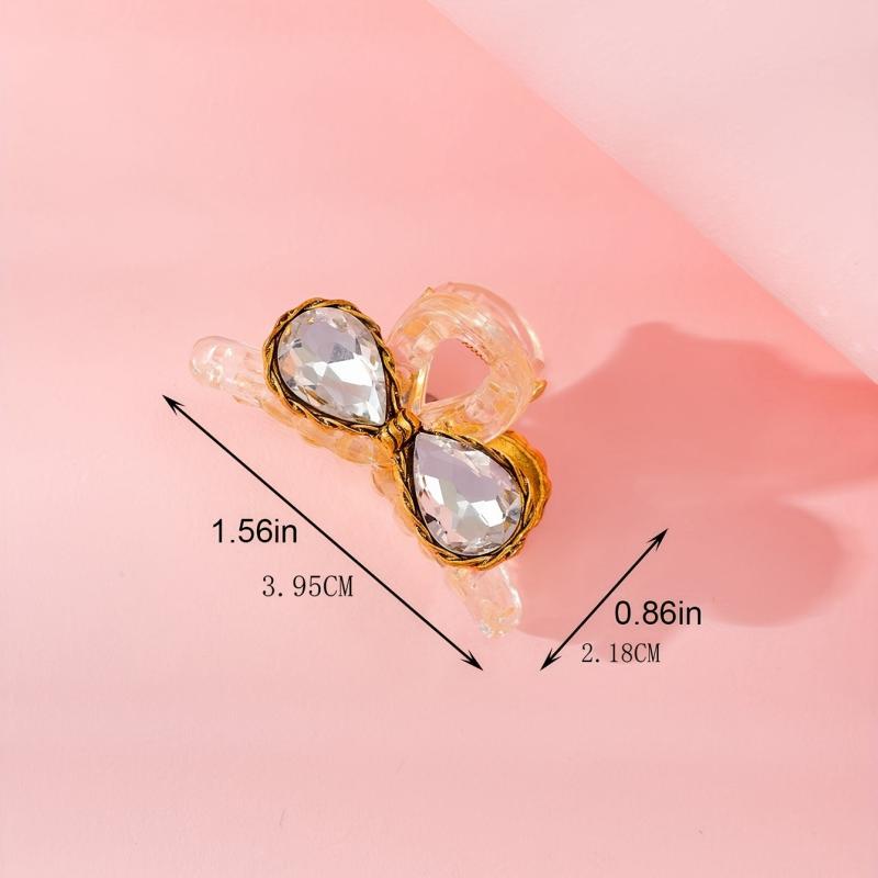 Crystal Hair Claw Transparent Shark Claw Ponytail Holder Hair Accessories