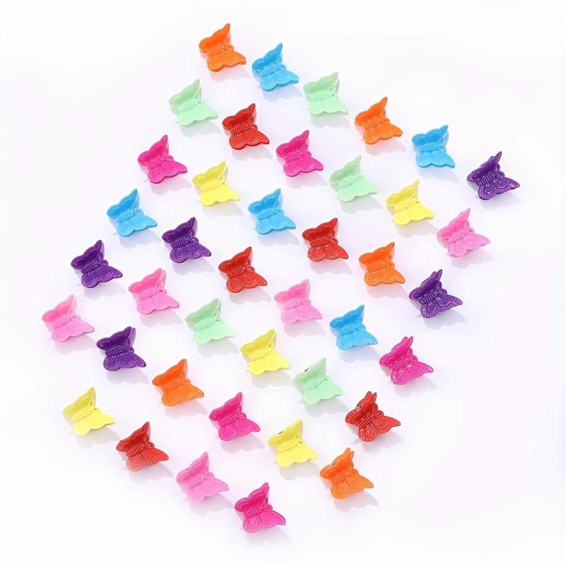 40pcs Mini Butterfly Hair Claw Clip Non-slip Hair Claw for Women Girls Baby