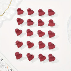 20pcs Heart Shaped Nonslip Hair Claw for Women Girls Baby Sweet Hair Clip