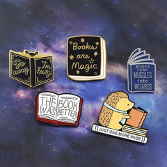 Books are Magic Lapel Pins Brooches