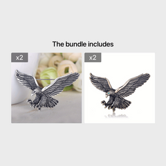 Vintage Flying Eagle Brooch Pin for Men Casual Clothing Jewelry