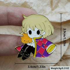 Cartoon Girl Pattern Enamel Backpack Pin