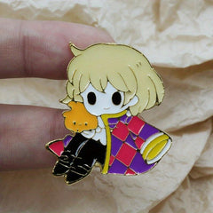 Cartoon Girl Pattern Enamel Backpack Pin