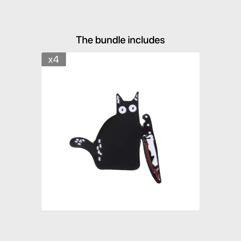 Funny Cat Metal Clothes Brooch - Animals Lover Jewelry