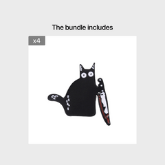 Funny Cat Metal Clothes Brooch - Animals Lover Jewelry