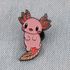 Axolotll Enamel Pin Badges Brooches For Men Lapel Pins For Backpacks
