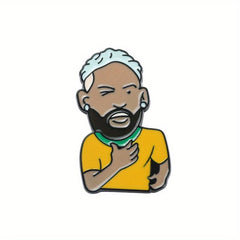 Creative Soccer Player Brooch For Men