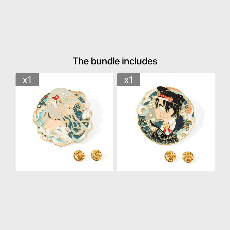 European American Cartoon Metal Brooch Backpack Clothes Accessories Gift