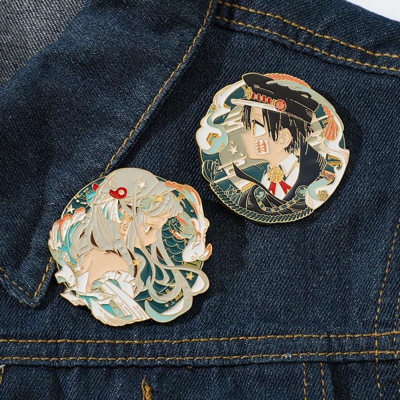 European American Cartoon Metal Brooch Backpack Clothes Accessories Gift