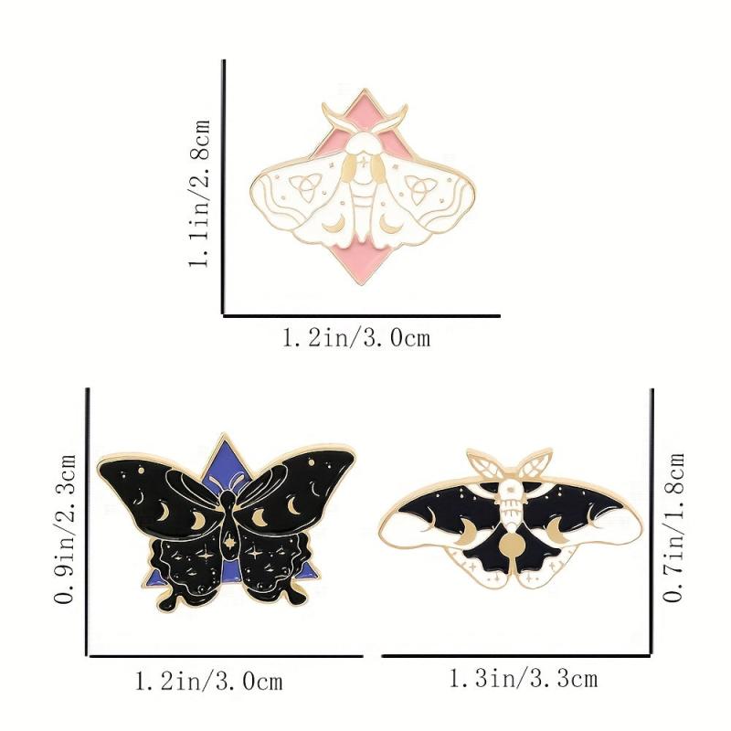Zinc Alloy Moth Butterfly Insect Brooch Bag Shirt Clothing Accessories