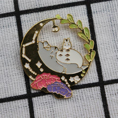 Totoro Cartoon Brooch for Men - Anime Shoulder Bag Collar