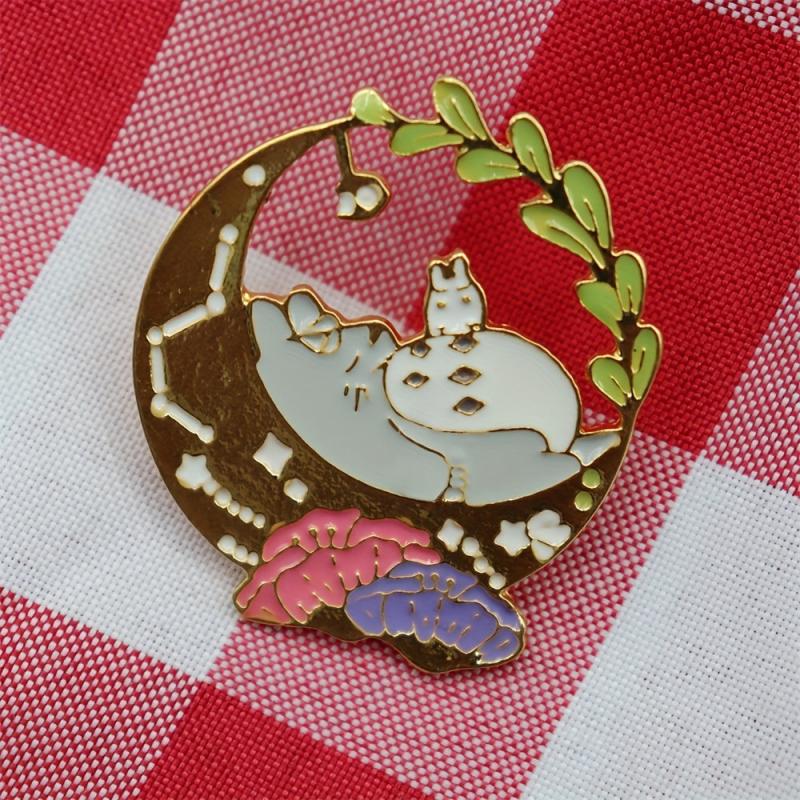 Totoro Cartoon Brooch for Men - Anime Shoulder Bag Collar