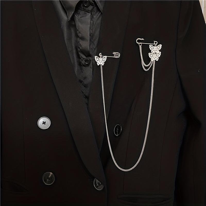 Street Style Waist Chain Brooch for Men and Women