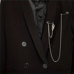 Street Style Waist Chain Brooch for Men and Women