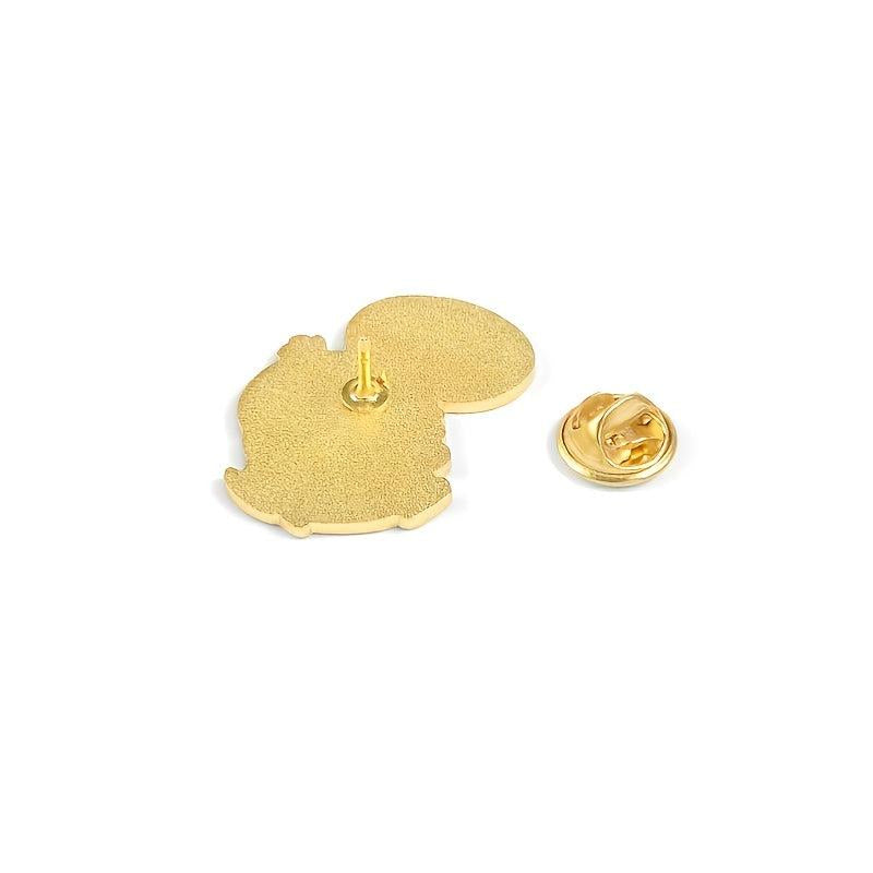Yellow Duck 'What The Duck' Cartoon Enamel Pin Button