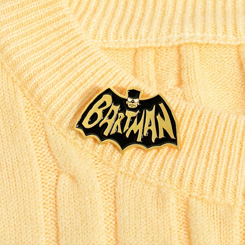 Anime Bat Enamel Brooch Cartoon Anti Slip Buckle Funny Pin