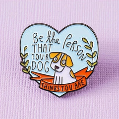 Dog Brooch Enamel Lapel Pin for Men