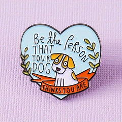 Dog Brooch Enamel Lapel Pin for Men