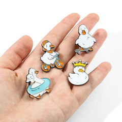 Cute Duck Chicken Brooch for Men, Bag Pin, Collar Pin, Suit Accessories