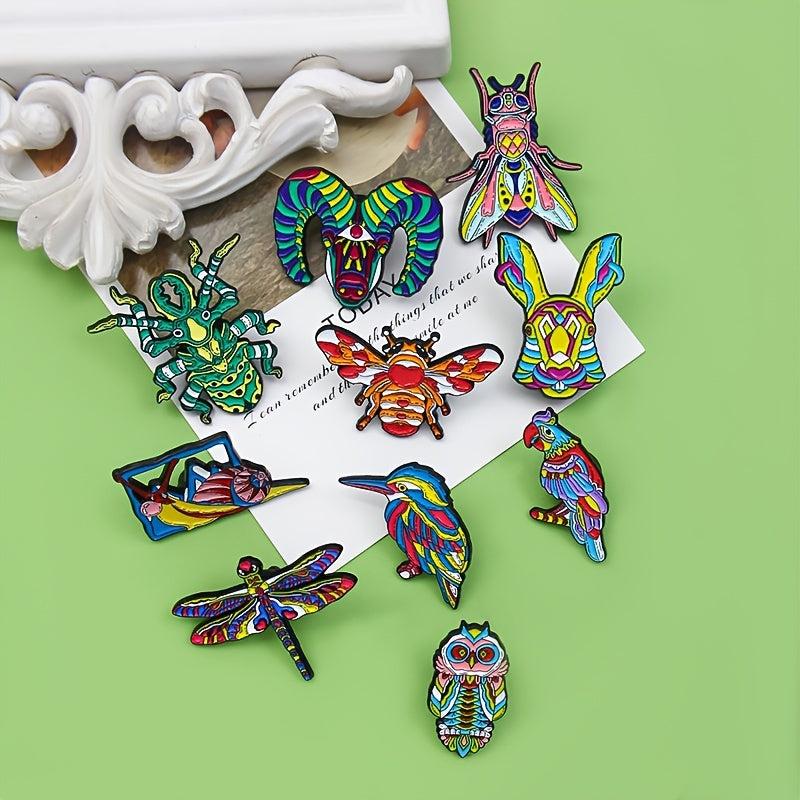 Colorful Insect Brooch Pin