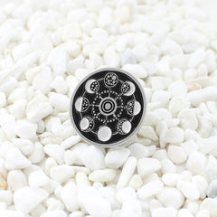Circular Universe Starry Sky Moon Brooch