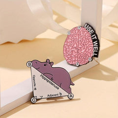 Mathematical Formula Enamel Pin Caffeine Pin Brooch Pin For Craft Animal Pin