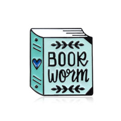Bookworm Zinc Alloy Brooch For Birthday Gift