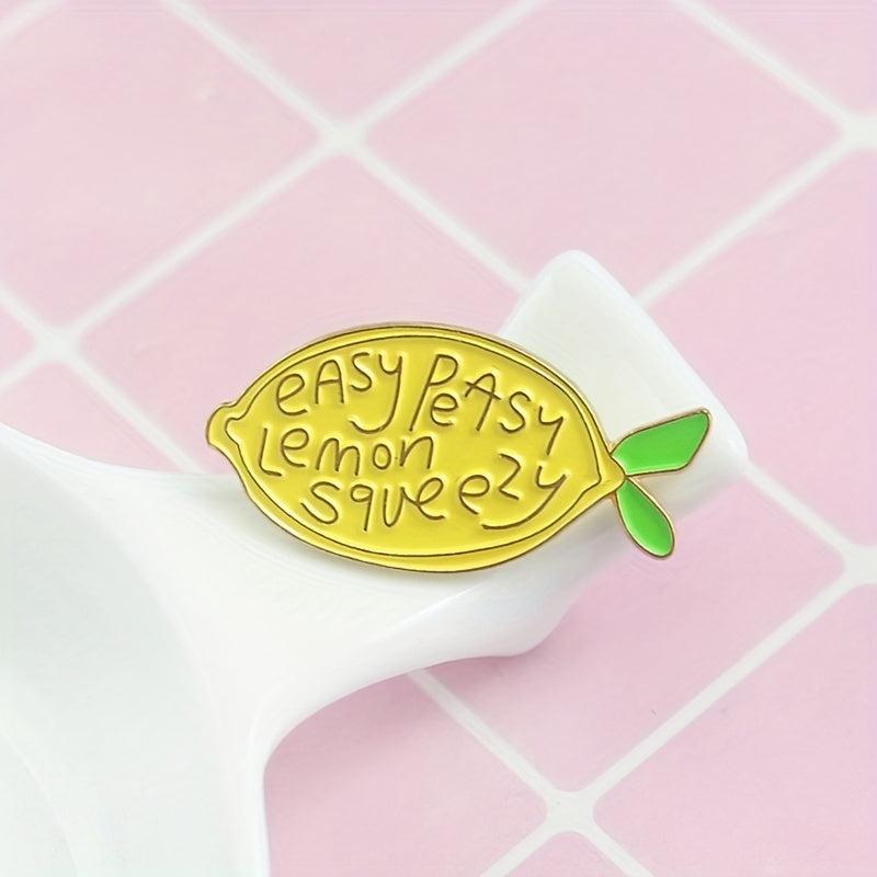Fruit Lemon Jewelry Pin