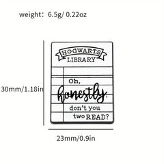 10pcs Cartoon Brooches Newspaper Book Brooch
