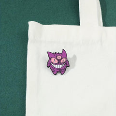 Funny Three Eyed Monster Enamel Pin For Men