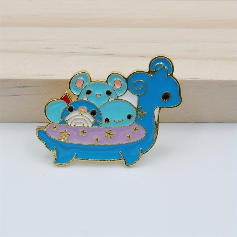 1pc Cartoon Alloy Brooch Animal Pin for Bag Pencil Case Personality Accessories