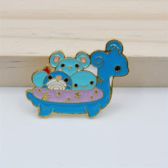 1pc Cartoon Alloy Brooch Animal Pin for Bag Pencil Case Personality Accessories