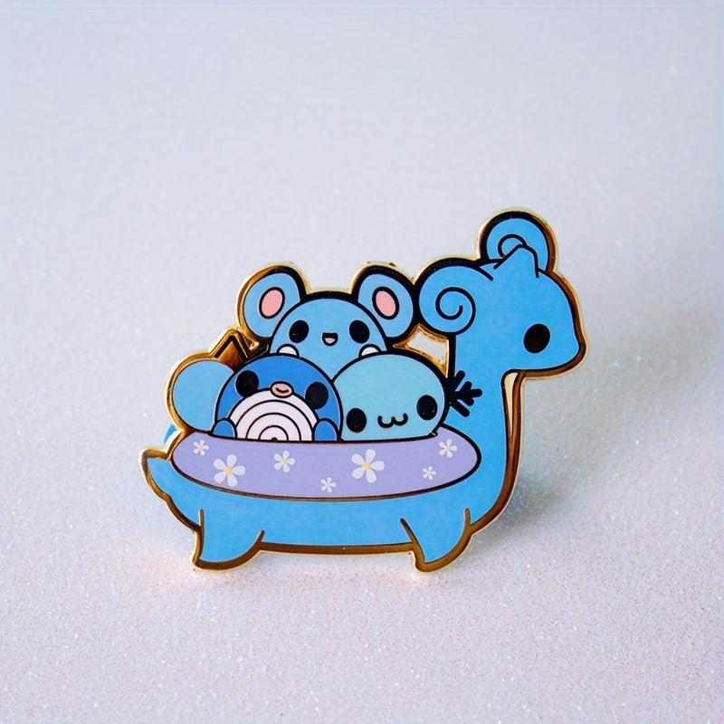 1pc Cartoon Alloy Brooch Animal Pin for Bag Pencil Case Personality Accessories
